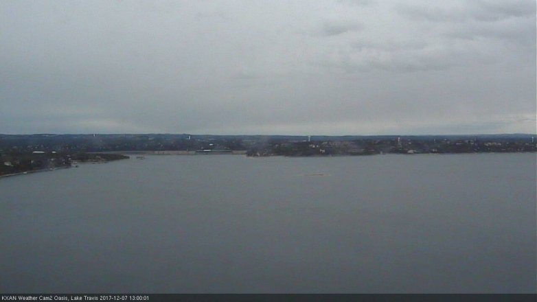 Lake Travis webcam, December 7, 2017 12:30 PM CT