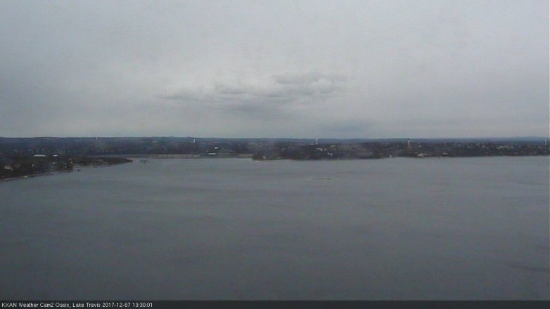 Lake Travis webcam, December 7, 2017 1:00 PM CT