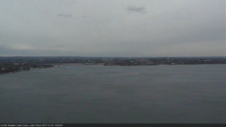 Lake Travis webcam, December 7, 2017 1:15 PM CT