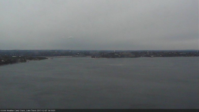 Lake Travis webcam, December 7, 2017 1:25 PM CT