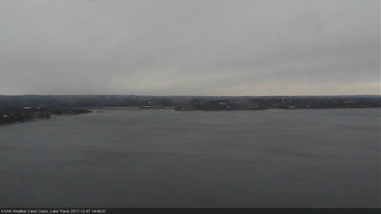Lake Travis webcam, December 7, 2017 1:50 PM CT