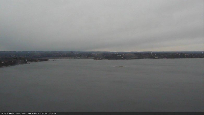 Lake Travis webcam, December 7, 2017 2:05 PM CT
