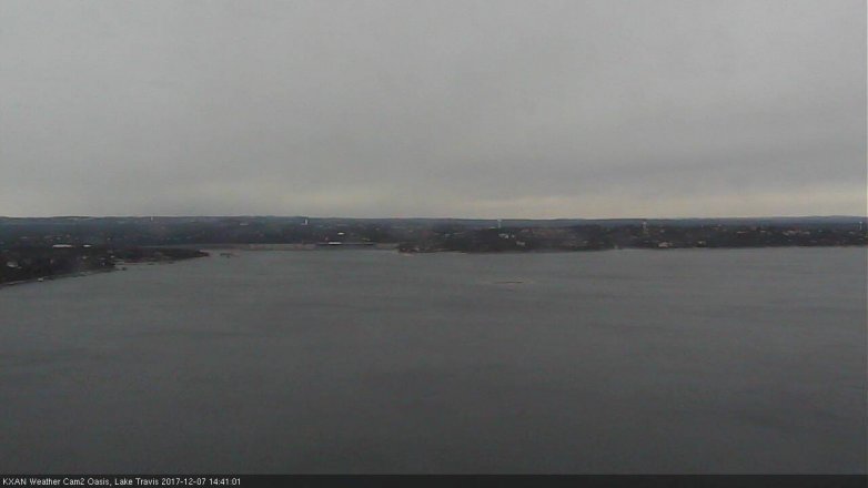 Lake Travis webcam, December 7, 2017 2:10 PM CT