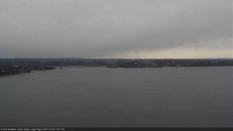 Lake Travis webcam, December 7, 2017 2:20 PM CT