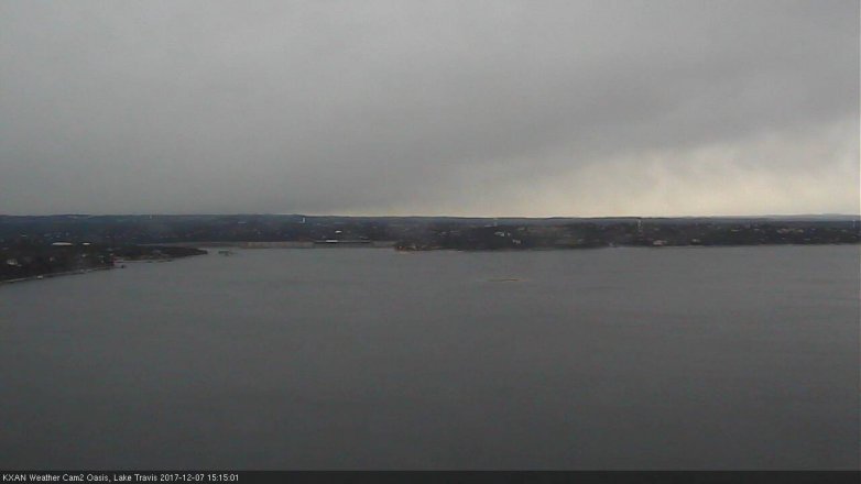 Lake Travis webcam, December 7, 2017 2:25 PM CT