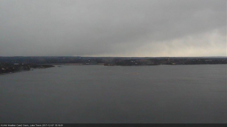 Lake Travis webcam, December 7, 2017 2:30 PM CT