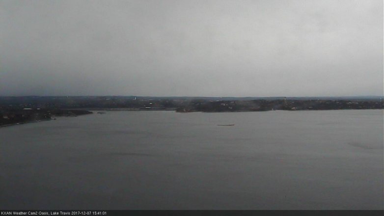 Lake Travis webcam, December 7, 2017 2:45 PM CT