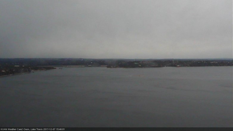 Lake Travis webcam, December 7, 2017 2:50 PM CT