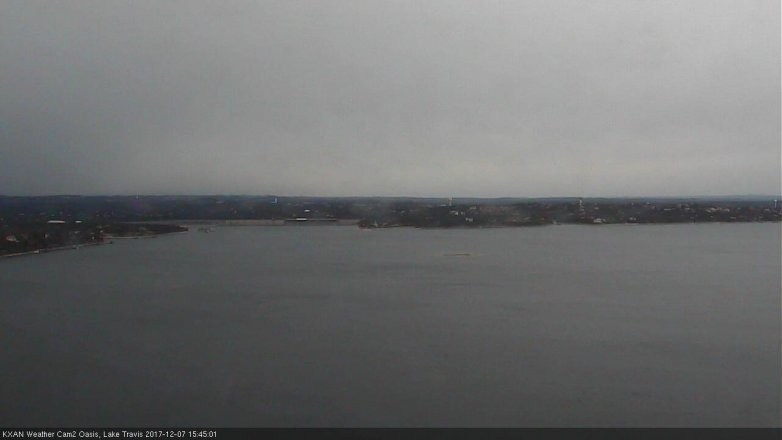 Lake Travis webcam, December 7, 2017 3:05 PM CT