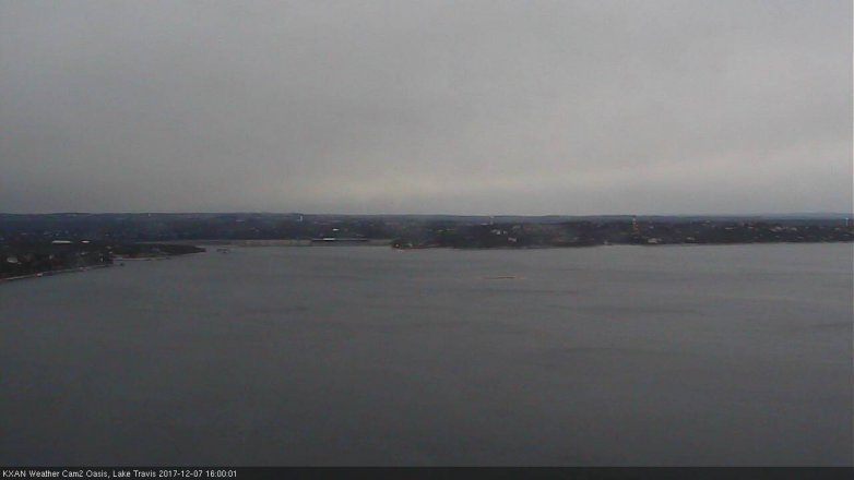 Lake Travis webcam, December 7, 2017 3:20 PM CT