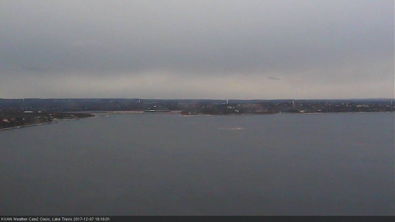 Lake Travis webcam, December 7, 2017 3:30 PM CT