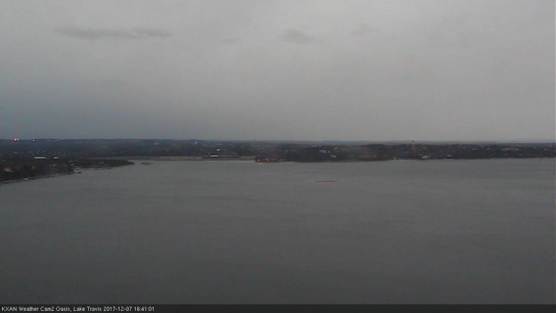 Lake Travis webcam, December 7, 2017 3:50 PM CT