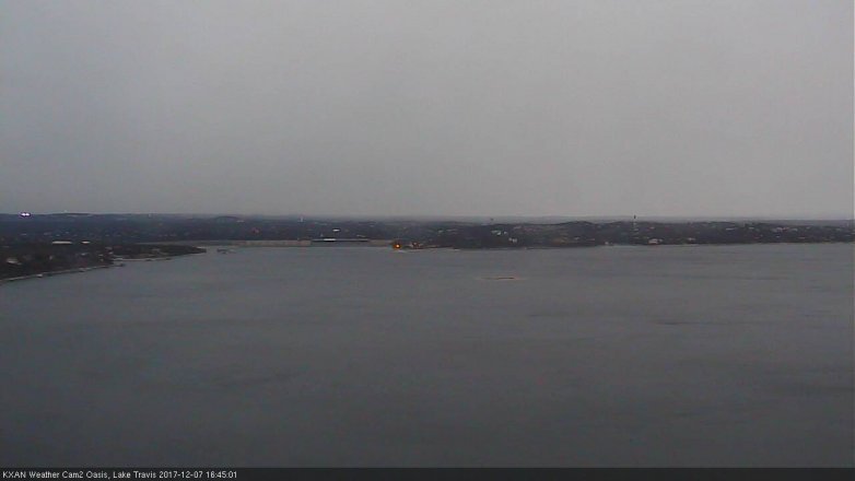 Lake Travis webcam, December 7, 2017 4:05 PM CT