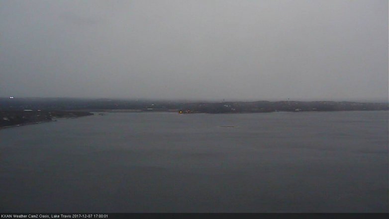 Lake Travis webcam, December 7, 2017 4:10 PM CT