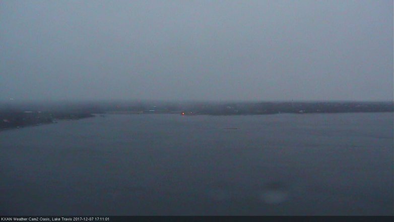 Lake Travis webcam, December 7, 2017 4:40 PM CT