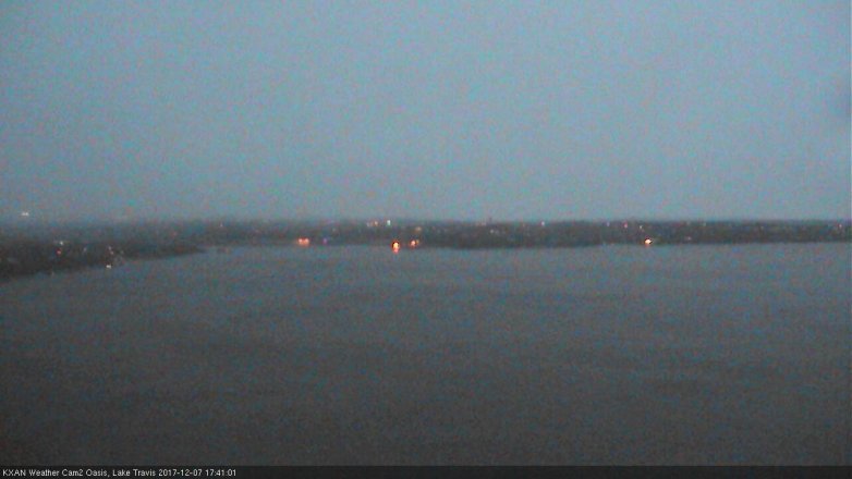 Lake Travis webcam, December 7, 2017 4:45 PM CT