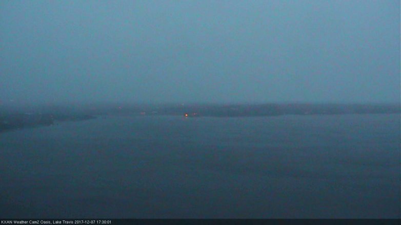 Lake Travis webcam, December 7, 2017 4:55 PM CT