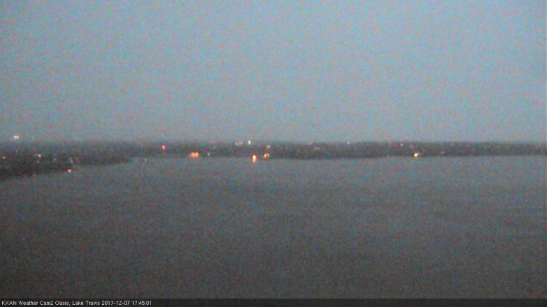 Lake Travis webcam, December 7, 2017 5:00 PM CT