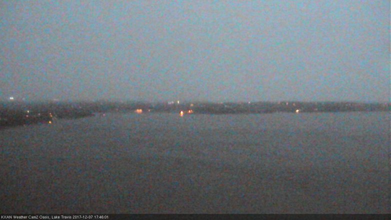 Lake Travis webcam, December 7, 2017 5:15 PM CT
