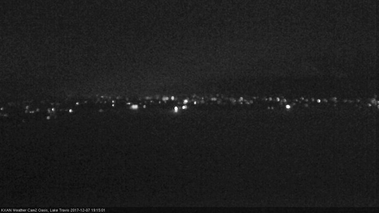 Lake Travis webcam, December 7, 2017 6:20 PM CT