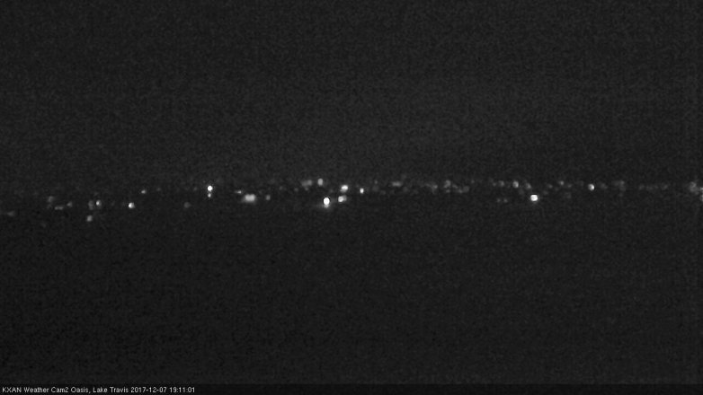 Lake Travis webcam, December 7, 2017 6:35 PM CT