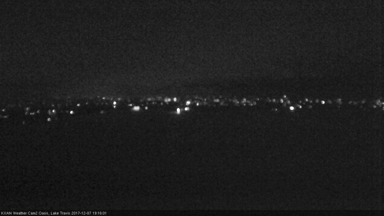 Lake Travis webcam, December 7, 2017 6:45 PM CT