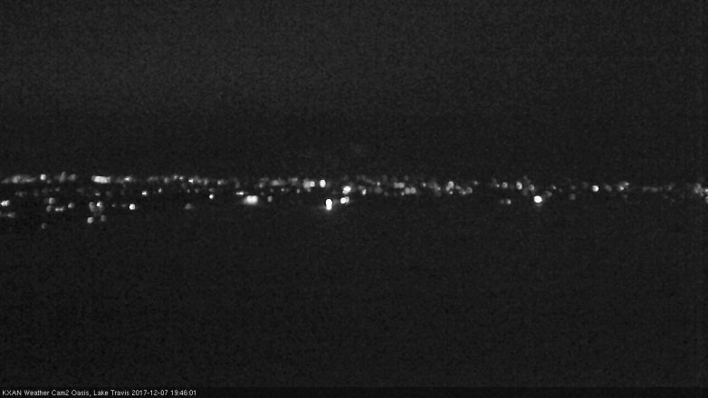 Lake Travis webcam, December 7, 2017 6:55 PM CT