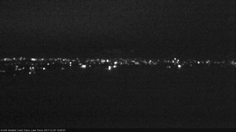 Lake Travis webcam, December 7, 2017 7:05 PM CT