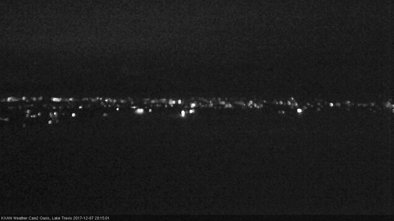 Lake Travis webcam, December 7, 2017 7:20 PM CT