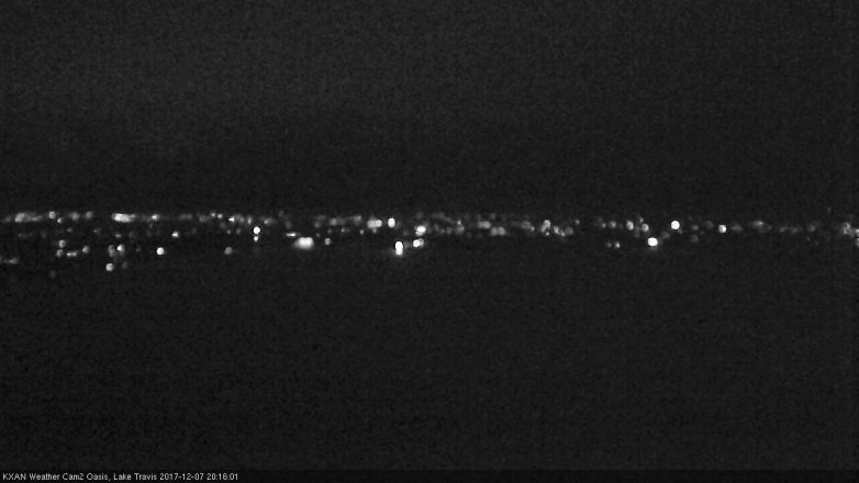 Lake Travis webcam, December 7, 2017 7:35 PM CT