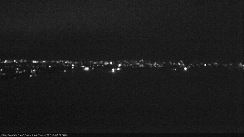 Lake Travis webcam, December 7, 2017 7:40 PM CT