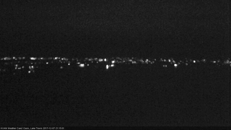 Lake Travis webcam, December 7, 2017 8:35 PM CT