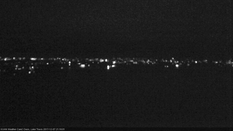 Lake Travis webcam, December 7, 2017 8:40 PM CT