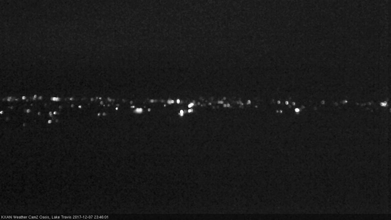 Lake Travis webcam, December 7, 2017 11:05 PM CT