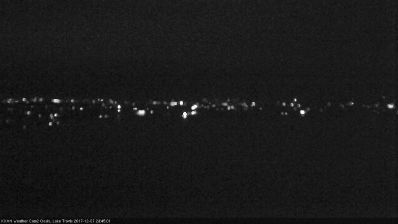 Lake Travis webcam, December 7, 2017 11:15 PM CT