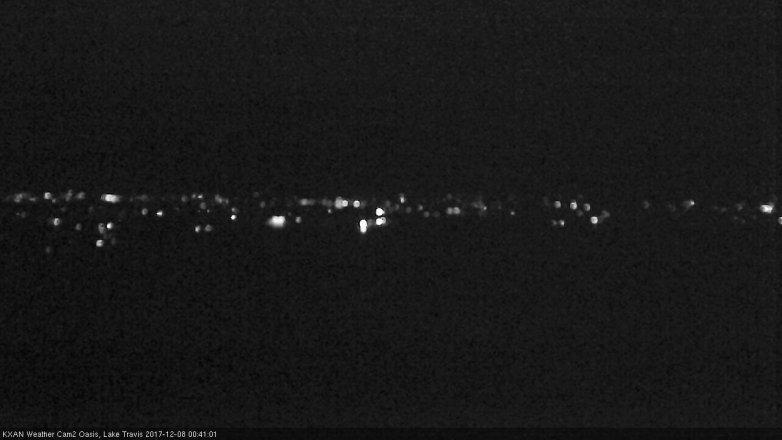 Lake Travis webcam, December 7, 2017 11:55 PM CT