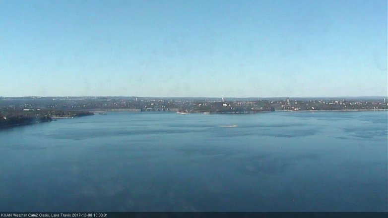 Lake Travis webcam, December 8, 2017 9:25 AM CT