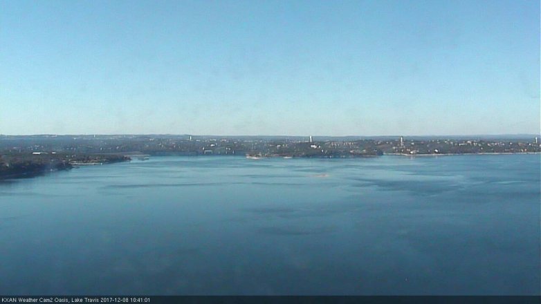 Lake Travis webcam, December 8, 2017 10:05 AM CT