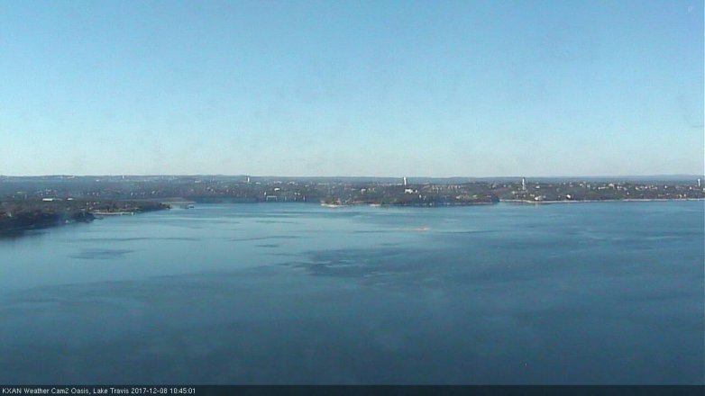 Lake Travis webcam, December 8, 2017 10:15 AM CT