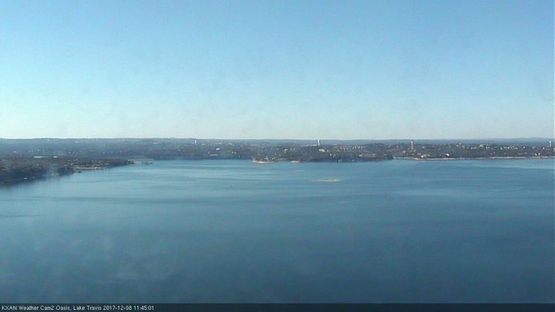 Lake Travis webcam, December 8, 2017 11:00 AM CT