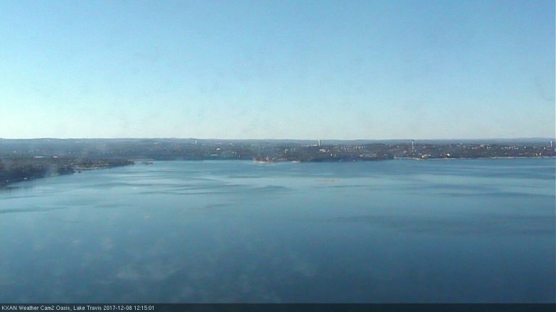 Lake Travis webcam, December 8, 2017 11:35 AM CT