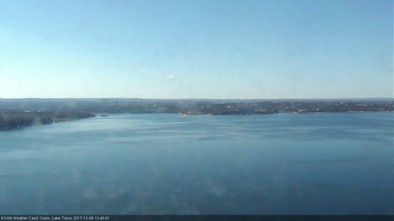 Lake Travis webcam, December 8, 2017 12:00 PM CT