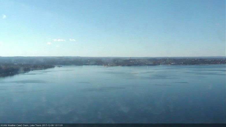 Lake Travis webcam, December 8, 2017 12:25 PM CT