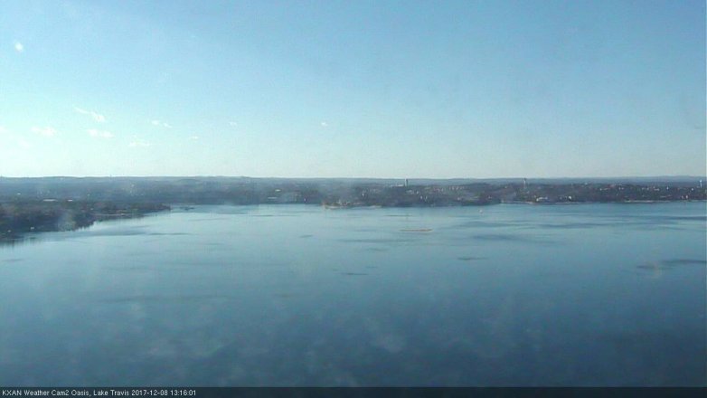 Lake Travis webcam, December 8, 2017 12:30 PM CT