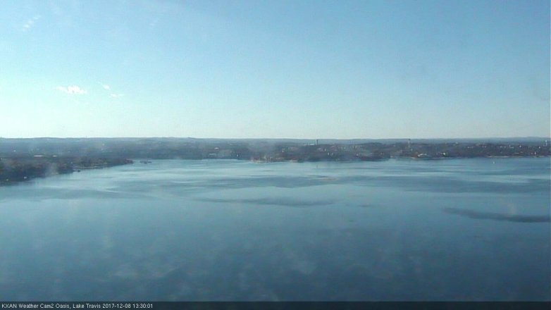 Lake Travis webcam, December 8, 2017 12:50 PM CT