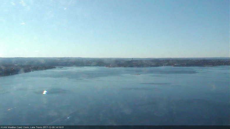 Lake Travis webcam, December 8, 2017 1:25 PM CT