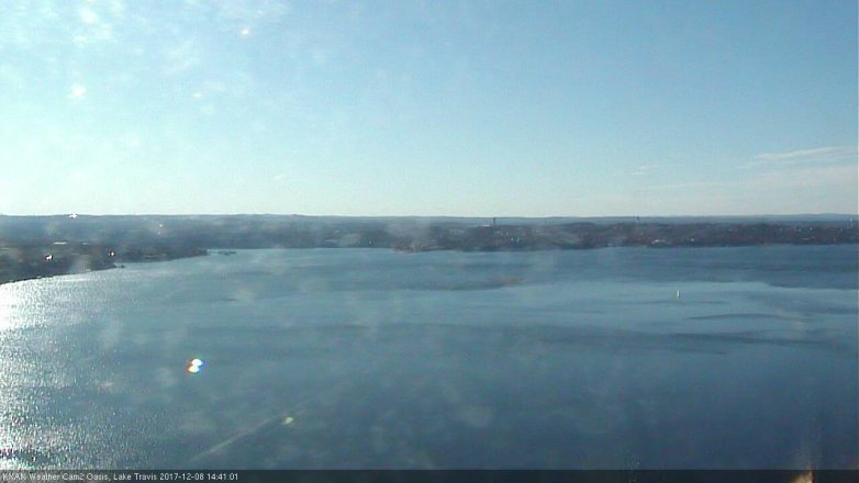 Lake Travis webcam, December 8, 2017 1:45 PM CT