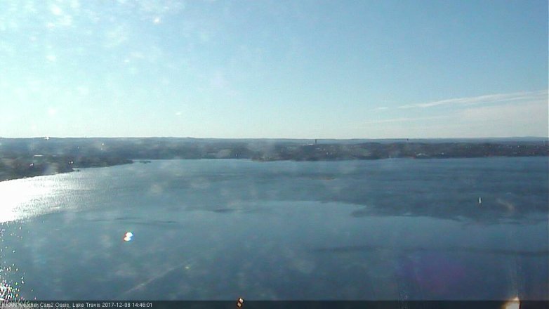 Lake Travis webcam, December 8, 2017 2:00 PM CT