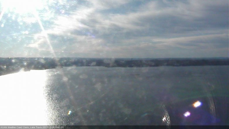 Lake Travis webcam, December 8, 2017 2:55 PM CT