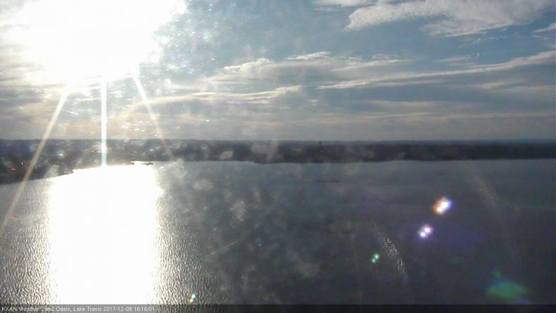 Lake Travis webcam, December 8, 2017 3:35 PM CT